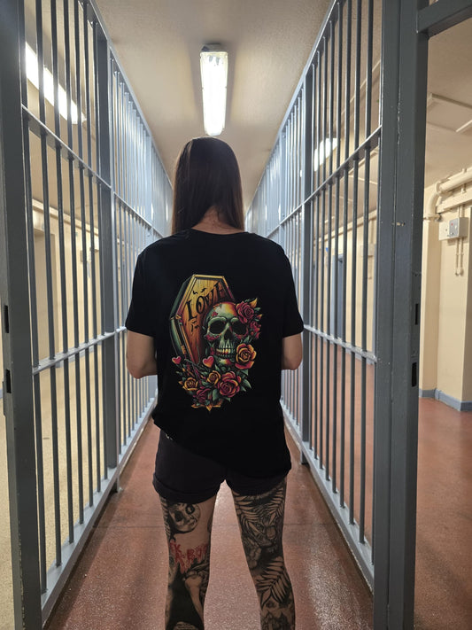 Brave Face Skull and Coffin Tee