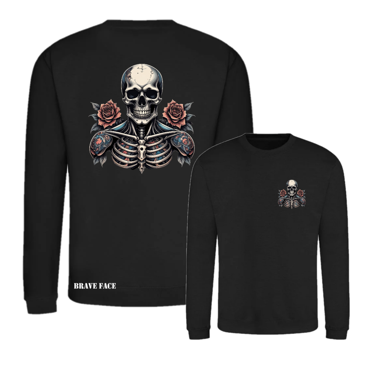Skull And Flowers Sweatshirt
