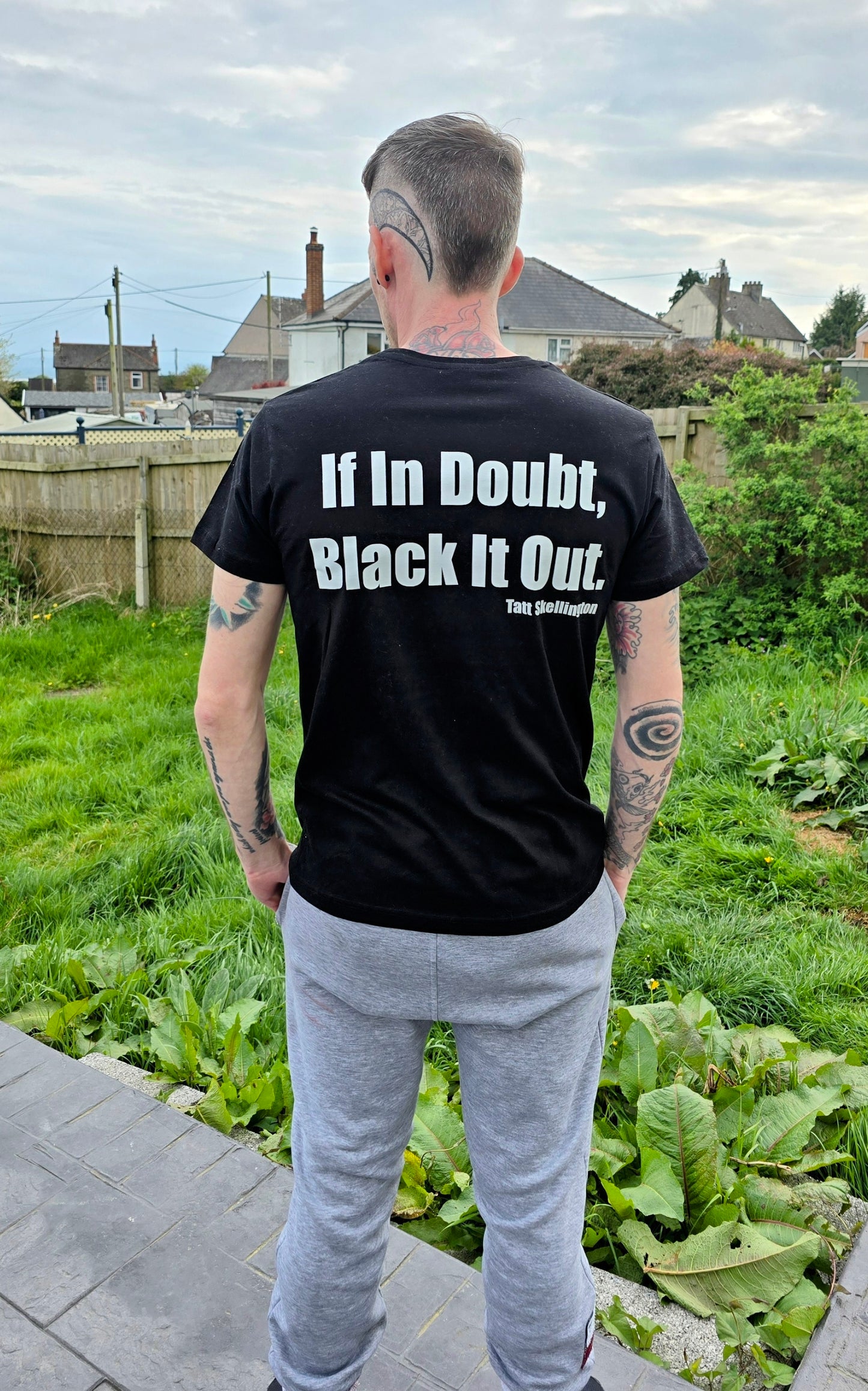 If In Doubt, Black It Out Tee - Tatt Skellington