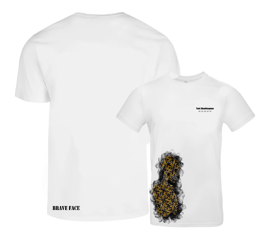 White Skull Tee - Tatt Skellington