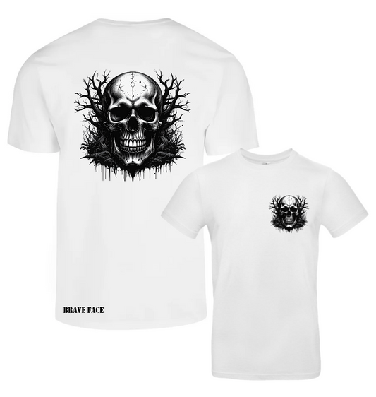 Black and White Skull Tee