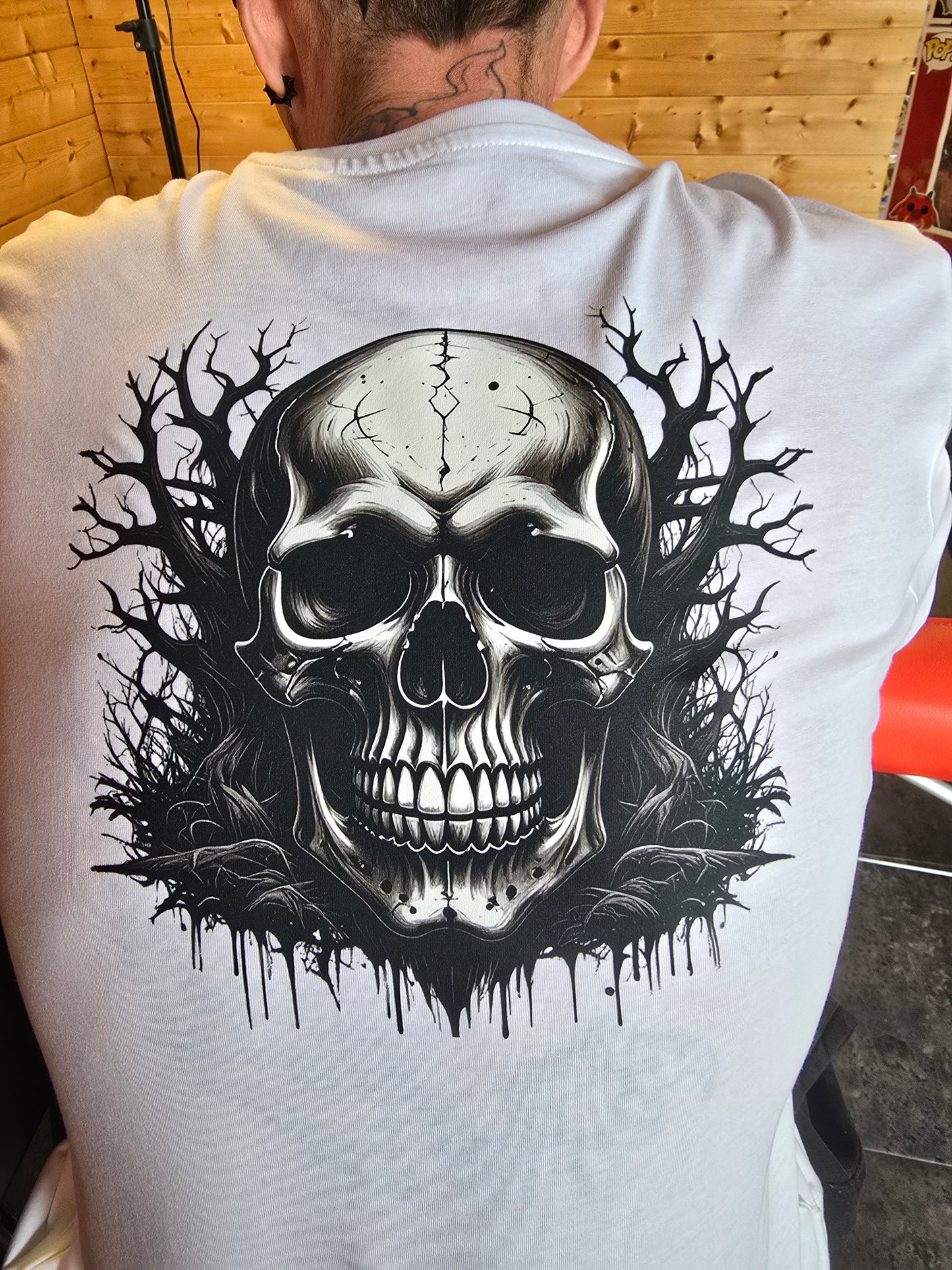 Black and White Skull Tee