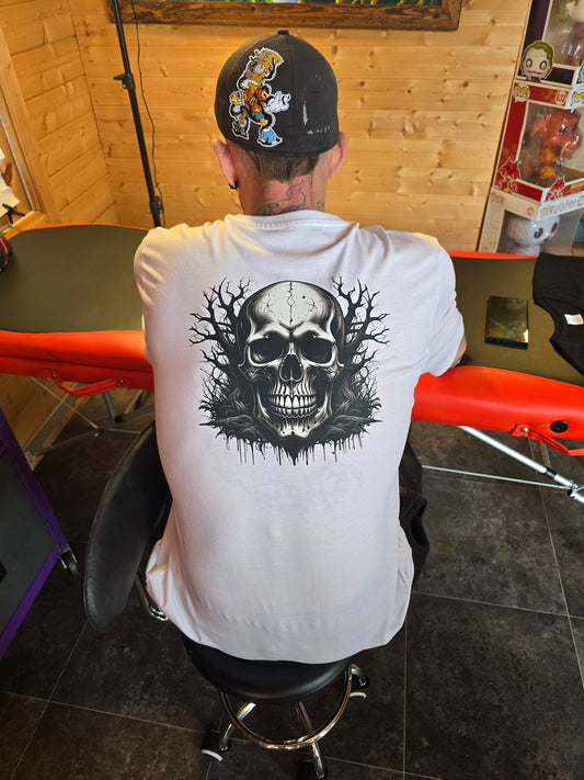 Black and White Skull Tee