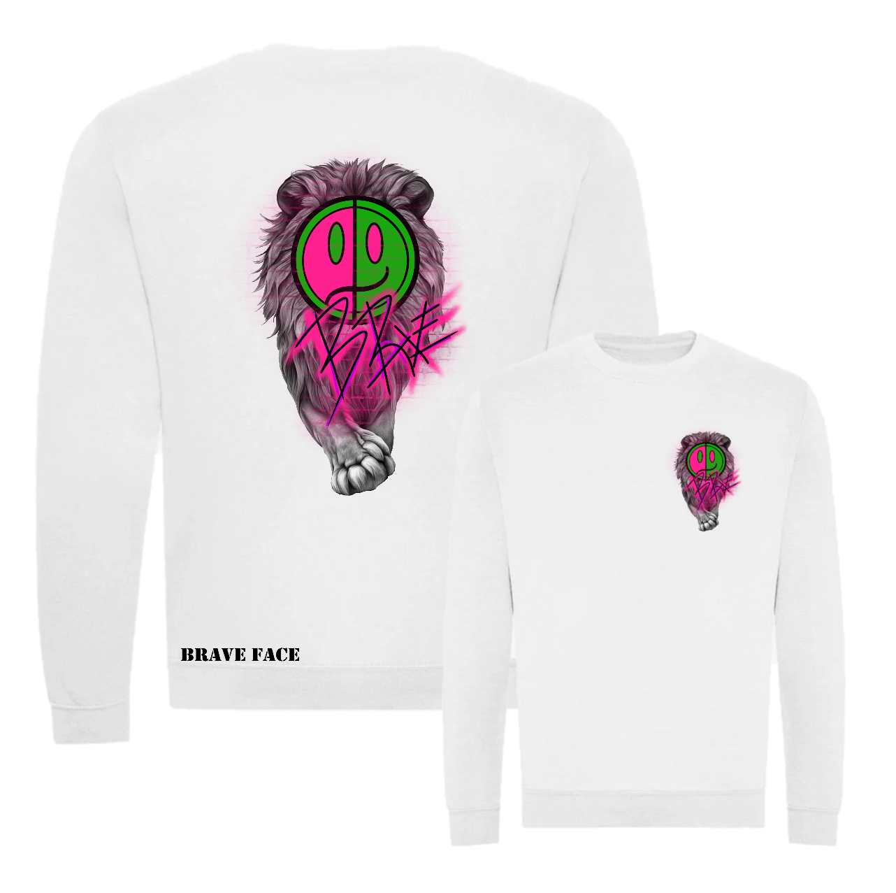 Brave Face Lion Sweatshirt