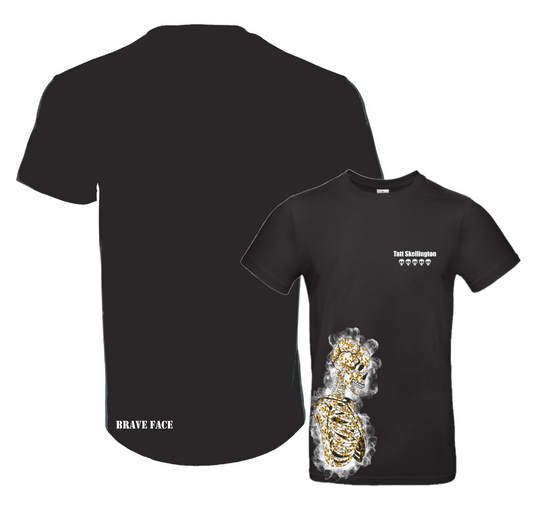 Black Skull Tee - Tatt Skellington